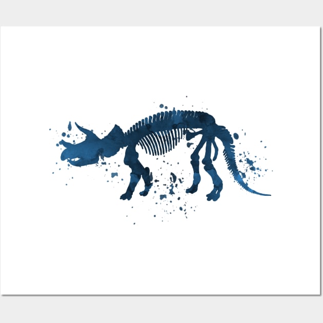 Triceratops skeleton Wall Art by TheJollyMarten